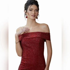 My Michelle Juniors Dress Size 13 Formal Evening Prom Homecoming Red